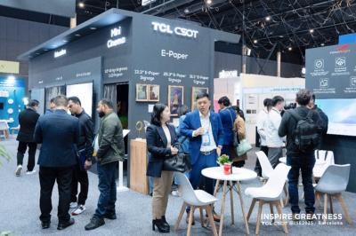 TCL CSOT ISE 2025 people in booth