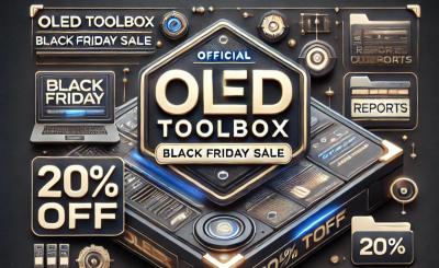 The OLED Toolbox Black Friday sale banner