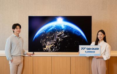 Samsung Display 77-inch 4000 nits QD-OLED panel, CES 2025