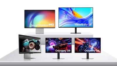 Samsung 2025 monitor range, CES 2025 photo