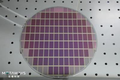 Metaways OLED microdisplay wafer photo